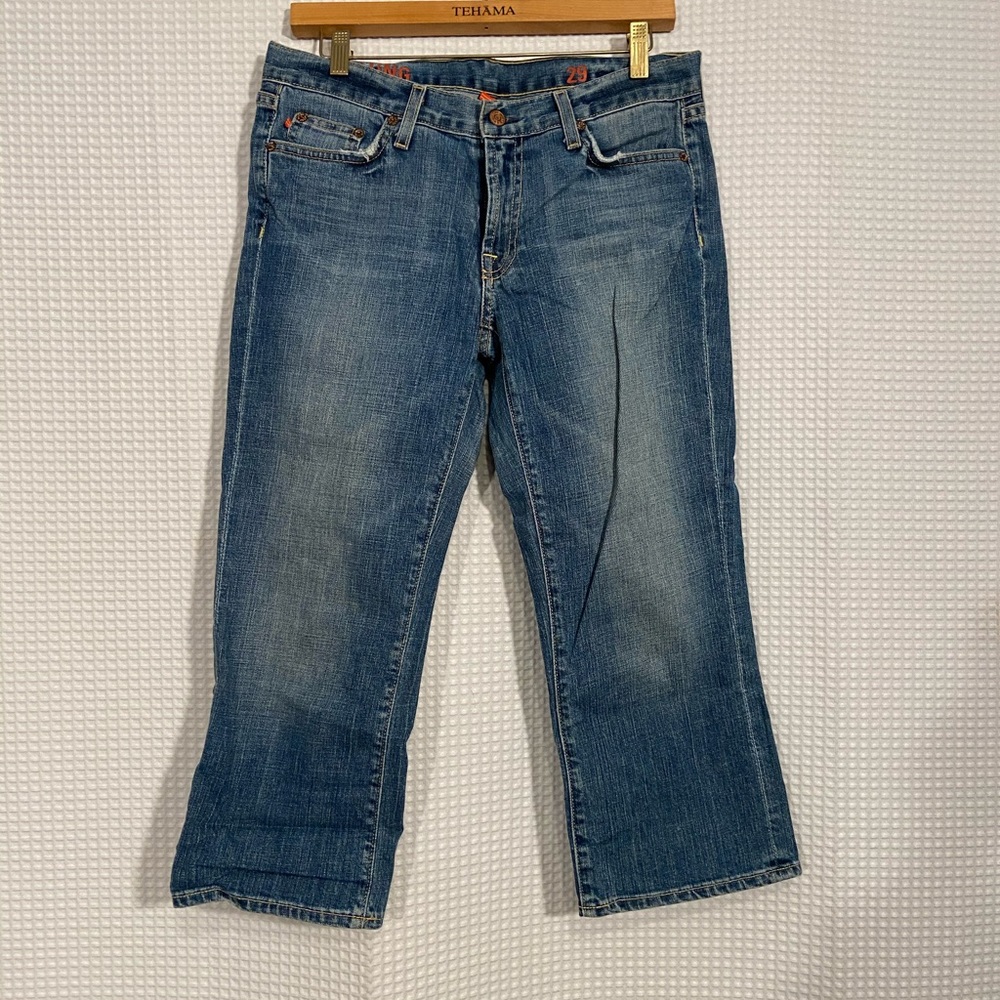 Jcrew hipslung jeans (cropped)